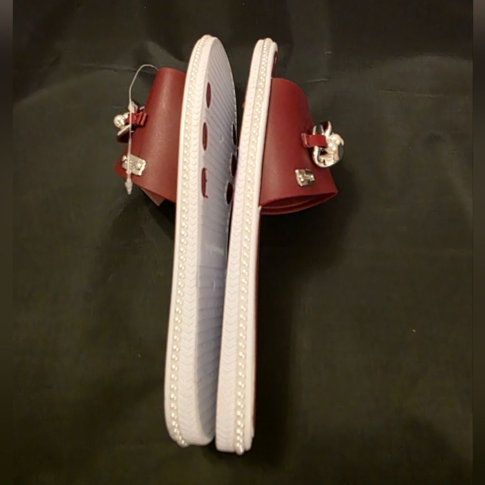 BRAND NEW JUICY COUTURE YENNIFER-2 CHAIN LINKING PEARL  SLIDER R3 - Picture 11 of 13